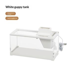 Piccolo <span class=keywords><strong>Acquario</strong></span> da Scrivania in Acrilico <span class=keywords><strong>con</strong></span> Pompa USB e Luce LED per <span class=keywords><strong>Pesci</strong></span> <span class=keywords><strong>Tropicali</strong></span>, Betta e <span class=keywords><strong>Pesci</strong></span> Piuma, Acquari d'Acqua Dolce per Casa - Product Image 6