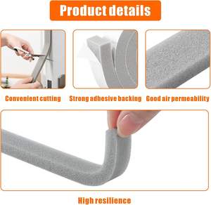 Özel PVC Köpük Bant Tek Taraflı Kendinden Yapışkanlı Hava Koşullarına Dayanıklı Sızdırmazlık Kapı Pencere Aralığı Doldurma Ses Yalıtım Yastıklama Montajı - Product Image 4