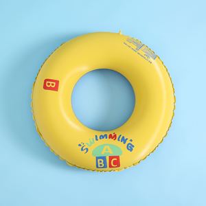 Bouées de natation pour bébé OEM jaunes en PVC ABC, double épaisseur, écologiques, pour piscine extérieure, type bouée aisselles - Product Image 2