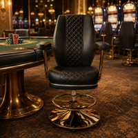 Chaise de jeu de casino pivotante robuste SUCCESSOR avec rembourrage et logo personnalisés