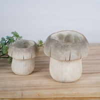 Pot de fleurs décoratif en forme de champignon, fait à la main en ciment, pot de fleurs unique pour petites plantes