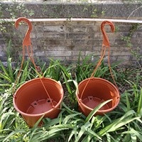 Haute qualité 15, 20,21,24,27cm Top Dia plante cintre moderne plante suspendu en plastique panier plante Pot
