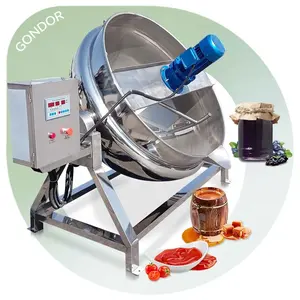 Automatic Meat Vegetables 200ltr Small Cengho Fire Oil Scraper Planetary Cook Mixer Machine with Frame