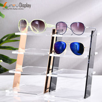 Présentoir à lunettes multicouches créatif personnalisé Présentoir à lunettes de soleil en acrylique personnalisé Présentoir en plexiglas à 3 couches du sol au plafond
