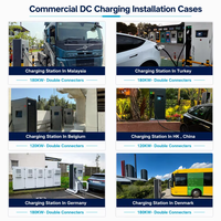 Nouvelle station de charge DC pour véhicules électriques GBT CCS CHAdeMO IP55 intégrée 120/240kW 260kWh BESS Entrée 380V Certifiée CE OCPP