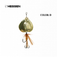 Vente en gros de leurres à spinner en acier à haute teneur en carbone Hessen pour la pêche au bar, au saumon et au marlin, 9 cm, 11 g, pour la pêche en eau douce et en eau salée