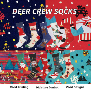 Chaussettes en coton Amazoned, nouveauté de Noë<span class=keywords><strong>l</strong></span>, anti-humidité, tendance automne, motif cerf de dessin animé, tricotées pour le quotidien - Product Image 2