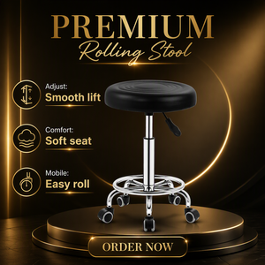 Sgabello da Bar Moderno e Minimalista, Girevole e Regolabile <span class=keywords><strong>in</strong></span> <span class=keywords><strong>Altezza</strong></span>, Sedia Girevole con Schienale per Casa, Salone di Bellezza, Sgabello Rotondo - Product Image 5