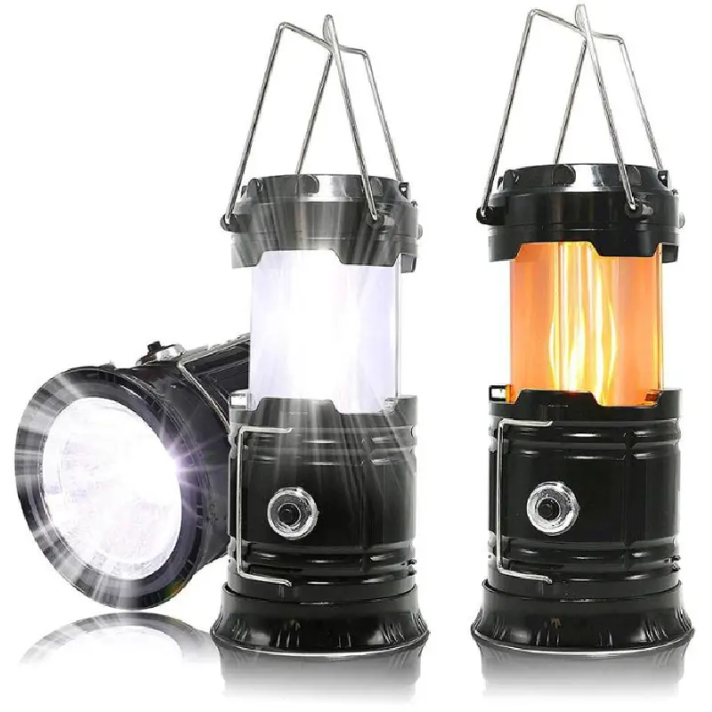 Portable Flashlight Camping Outdoor Lantern Tent Light LED Lantern Retractable Super Bright Emergency Light Flashlight