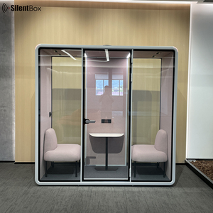 Venta caliente Acoustic Silent Work Pod Office Meeting Pods Cabina <span class=keywords><strong>de</strong></span> reunión insonorizada para 2 personas con acristalamiento laminado - Product Image 2