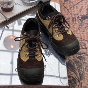 Zapatos de Montañismo para Hombre con Suela Gruesa, Novedad 2026, con Cordones, Estilo Casual, con Parches, a la Moda - Product Image 3