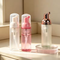 Bouteille en plastique vide pour mousse nettoyante, couleur personnalisée, avec pompe, pour lavage des mains et nettoyant visage, vente en gros