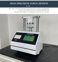 Machine d'essai de résistance à la compression des cartons ondulés à affichage numérique automatique conforme à la norme ISO 12192, essai de compression des bords pour équipement d'essai