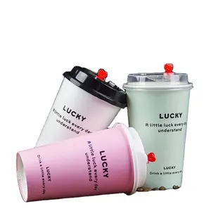 Taza desechable de plástico caliente de fabricante más grande de China con logohigh calidad Venta caliente taza de café personalizada
