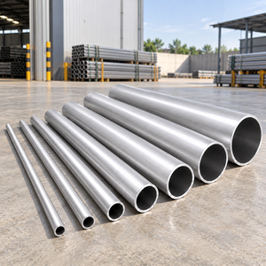 Profils de tubes ronds en aluminium légers, résistants à la corrosion, tubes creux pour applications structurelles, mécaniques et industrielles - Product Image 1