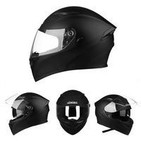 Casque de moto Predator pour homme ABS Cross Cascos Para Iron Motocicleta pour la course et l'équitation hors route