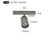 Système d'éclairage sur rail 12V DC, mini-spots, bande lumineuse linéaire, grille lumineuse LED pour camping-car, caravane, armoire, vitrine