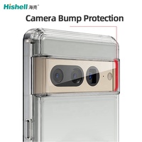Coque Antichute et Antichoc Transparente Souple en TPU PC pour Google Pixel 7 Pro
