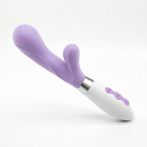 Vibromasseur rechargeable en silicone de qualité alimentaire, commande électrique par bouton, pour femmes, jouet pour adultes - Product Image 1