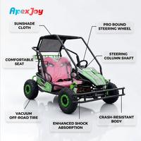 Kart électrique 2 places ApexJoy CROSSER E500-48V 500W homologué CE, buggy tout-terrain parent-enfant, kart utilitaire à batterie pour grossistes