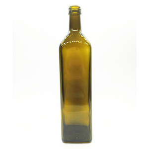 1000ml glass olive oil bottle with lid glass bottle