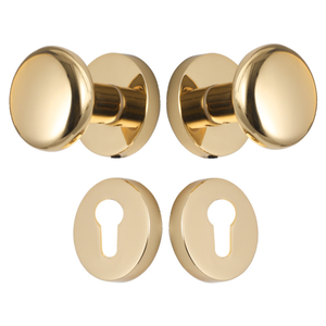 En gros Ensemble de poignées de porte robustes en alliage de zinc, noir mat, rondes, design silencieux, pour intérieur - Product Image 5