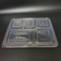 Contenants alimentaires jetables en plastique avec couvercles - Boîtes de rangement multi-compartiments pour nouilles, sandwichs, gâteaux, plats à emporter et traiteur