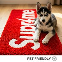Tapis épais moderne couleur unie Super Thunder, moelleux, style Hypebeast, pour décoration murale streetwear, antidérapant, lavable, écologique en PET