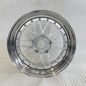 Jantes en alliage forgé RCSR <span class=keywords><strong>2</strong></span> pièces 5x112 5x127 à déport profond chromées en aluminium 18 19 20 21 22 24 26 pouces 20 22 Accessoires pour SUV et voitures - Product Image 2