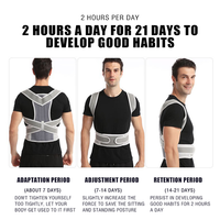 CONRIDA Ceinture de taille ergonomique Correcteur de posture confortable Logo personnalisé Soutien du dos en néoprène pour hommes femmes Protection contre la douleur