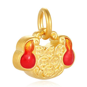 สร้อยข้อมือทองคุณภาพสูง24K สีทองแบบแข็งสร้อยข้อมือรูปเหรียญทำจากทองสัมฤทธิ์ประดับลูกปัด - Product Image 1