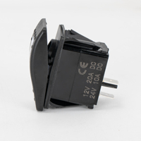 Interrupteur à bascule 12V 20A pour feux de route, robuste, à verrouillage, pour voiture, camion, camping-car, marine, automobile