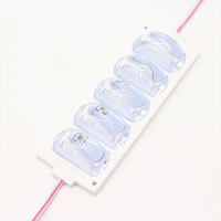 Module de lentille moulée par injection de 12V LED pour feux de passage de roue de voiture, feux d'avertissement de carrosserie de véhicule, boîtes lumineuses de publicité