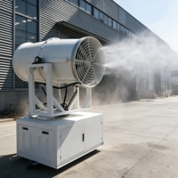 Canon à brouillard d'eau avancé de 60 m avec atomisation haute pression pour grandes surfaces industrielles
