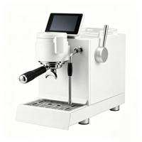 Machine à café à pression avec surveillance en temps réel de la pression d'extraction, pompe rotative à engrenages, machine à expresso à double chaudière