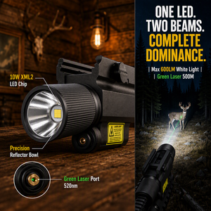 WOSEN XML2 <b>LED</b> Picatinny Strobe Green Laser Powerful <b>LED</b> Flashlight Remote Pressure Switch Hunting Tactical Gun <b>Light</b> - Product Image 2