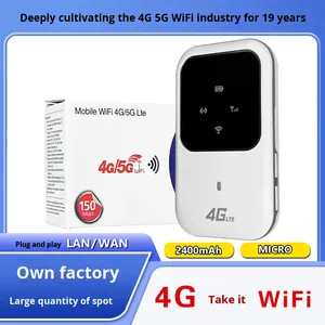 Enrutador Mifi portátil para coche M80 4G/2,4G WiFi acceso de red completo con función de firewall de tarjeta Sim nueva luz colorida para uso en exteriores - Product Image 3