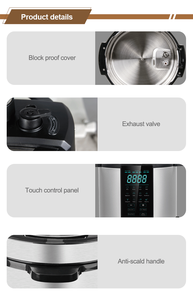 Marmite électrique <span class=keywords><strong>programmable</strong></span> en acier inoxydable Autocuiseurs électriques Revêtement antiadhésif Marmite intérieure Smart Rice Cooker - Product Image 6