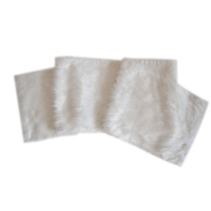 <span class=keywords><strong>Chemin</strong></span> de <span class=keywords><strong>table</strong></span> en fausse <span class=keywords><strong>fourrure</strong></span> blanche, 100 pièces, de luxe, pour hôtel et maison, pour mariage - Product Image 1