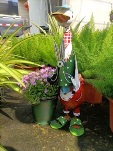 <span class=keywords><strong>Pot</strong></span> <span class=keywords><strong>de</strong></span> fleurs créatif en fer forgé pour jardin d'enfants, <span class=keywords><strong>décoration</strong></span> paysagère, <span class=keywords><strong>décoration</strong></span> <span class=keywords><strong>de</strong></span> jardinier en forme <span class=keywords><strong>de</strong></span> pantoufle <span class=keywords><strong>de</strong></span> canard avec grand seau à fleurs - Product Image 5