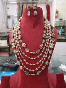 Nueva joyería india, cuentas antiguas de vidrio, cuentas multicolores de vidrio de alta calidad, collar de producto a granel hecho a mano de cinco capas mala - Product Image 2