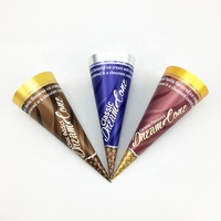 Conos de Papel Recubiertos con Logotipo Personalizado, Desechables, Ecológicos, Biodegradables, para Postres, Bocadillos, Helados, Fideos, Galletas, Azúcar, Pizza