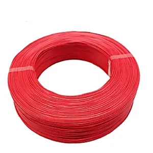 UL1007 gancho a AWM / AWG 24 interna de cobre estañado de pvc rojo cable de alambre