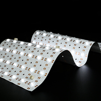 Panneau lumineux LED flexible moderne de luxe, indice de protection IP44, découpable, 40W DC24V, température de couleur 3000K-6000K, film décoratif effet marbre, CRI 90 élevé