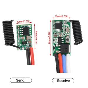 Interruptor de Control Remoto Inalámbrico de 433 MHz, Receptor de Largo Alcance de 3.6V, 12V, 24V y Transmisor de 433 MHz, Módulo de Interruptor de Control Remoto LED - Product Image 3