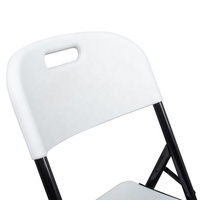 Chaises pliantes en HDPE blanc robustes et empilables, capacité 850 lb, pour fêtes, banquets et événements – Offre Spéciale