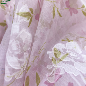 Tùy Chỉnh Bán Buôn Voan In Vải 100 Polyester Voan Dệt May Thiết Kế Khác Nhau In Váy Vải Voan - Product Image 2