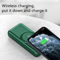 Precio más bajo Carga rápida Powerbank inalámbrico 20000mAh Construido en 4 cables Pantalla digital Portátil Banco de energía de gran capacidad