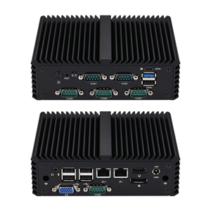 Q10721X Qotom Q10721X JasperLake Celeron N5100 มินิเดสก์ท็อปพีซีแบบไร้พัดลม 6 พอร์ตซีเรียล, VGA, วิดีโอ HD, 2 LAN มินิพีซี - Product Image 1