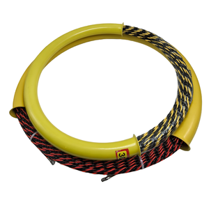 Ruban de tirage électrique torsadé en PET de 4,5 mm x 50 m avec tube d'emballage jaune - Product Image 3